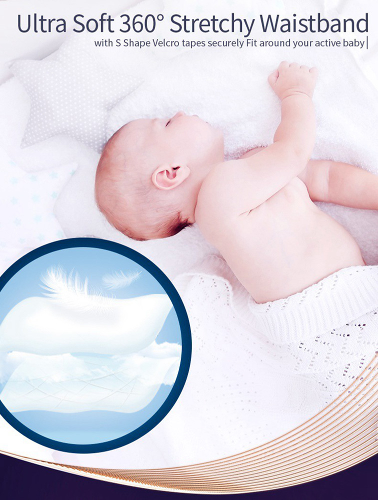 Veleprodajne pamučne mekane pelene za bebe s dvije jezgre OEM dostupne (2)
